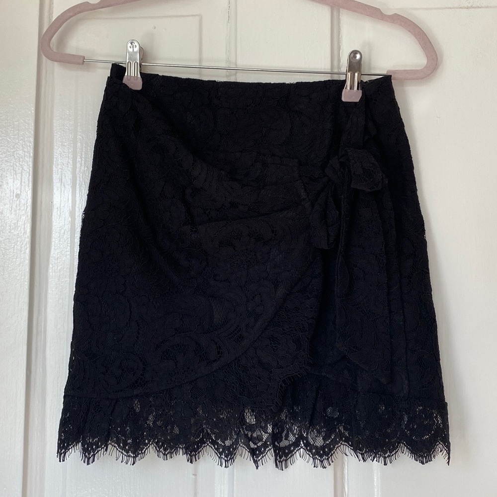 NWOT UO Lace Wrap Mini Skirt